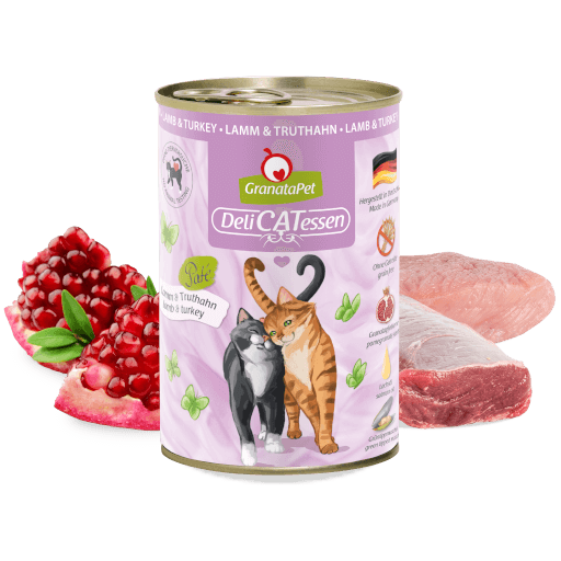 GranataPet Katze - Nassfutter DeliCATessen Lamm & Truthahn 400 g - Zutaten