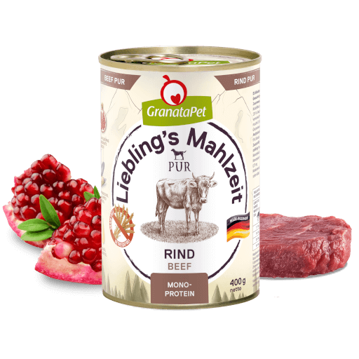 GranataPet Hund - Nassfutter Liebling´s Mahlzeit PUR Rind 400 g - Zutaten
