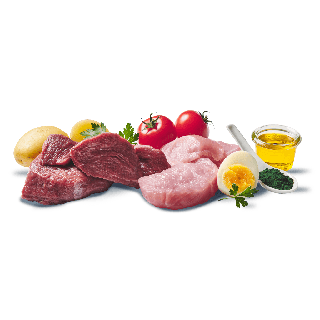 DOGGY Dog - Nassfutter Rind & Pute 200 g - Zutaten