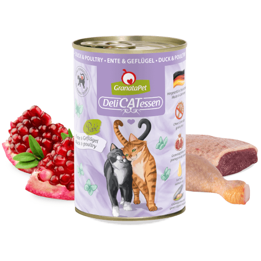 GranataPet Katze - Nassfutter DeliCATessen Ente & Geflügel 400 g - Zutaten