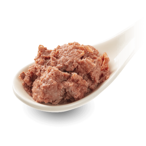 GranataPet Katze - Nassfutter DeliCATessen Pute & Shrimps 85 g - Löffelbild