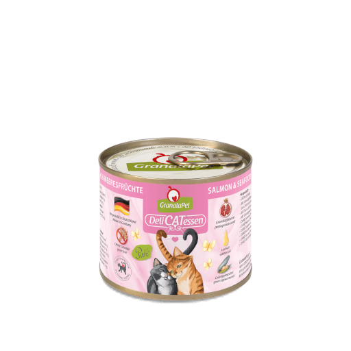 GranataPet Katze - Nassfutter DeliCATessen Lachs & Meeresfrüchte 200 g - Hauptbild