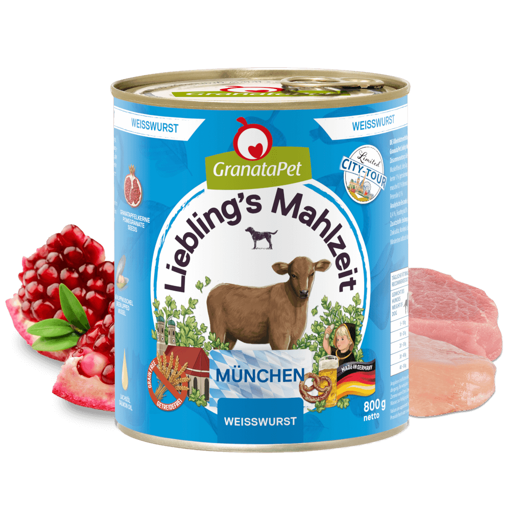 GranataPet Hund - Nassfutter Liebling´s Mahlzeit City Tour - München 800 g - Zutaten