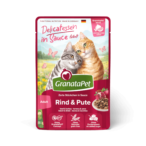 GranataPet Katze - Nassfutter DeliCATessen in Sauce Rind & Pute 100 g - Hauptbild