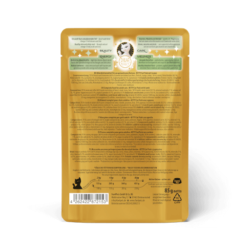 KITTY Cat - Nassfutter Paté Lamm 85 g - Rückseite