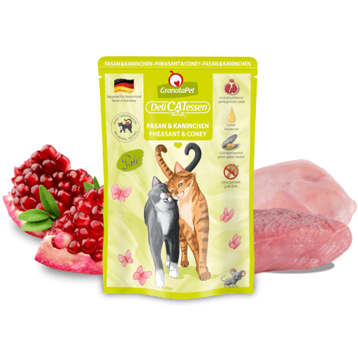 GranataPet Katze - Nassfutter DeliCATessen Fasan & Kaninchen 85 g - Zutaten