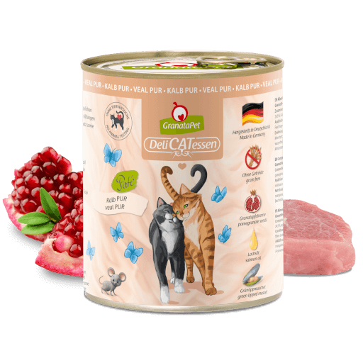 GranataPet Katze - Nassfutter DeliCATessen Kalb PUR 800 g - Zutaten