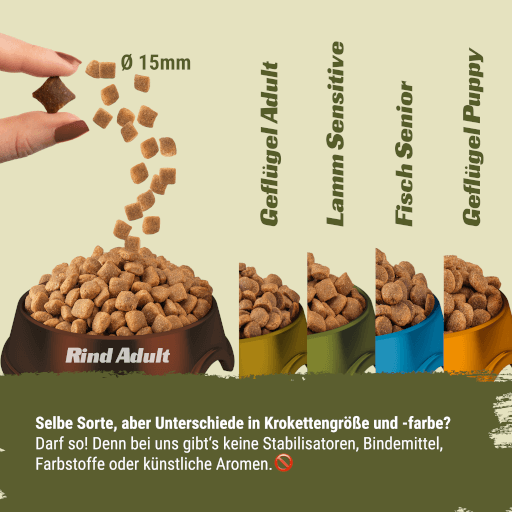 DOGGY Dog - Trockenfutter Rind Adult 10 kg - Tafel Krokette