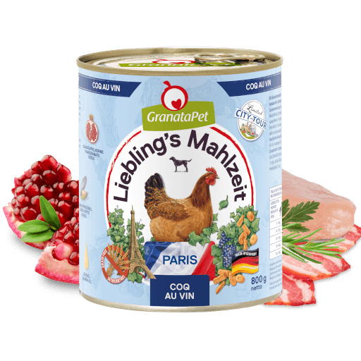 GranataPet Hund - Nassfutter Liebling´s Mahlzeit City Tour - Paris 800 g - Zutaten