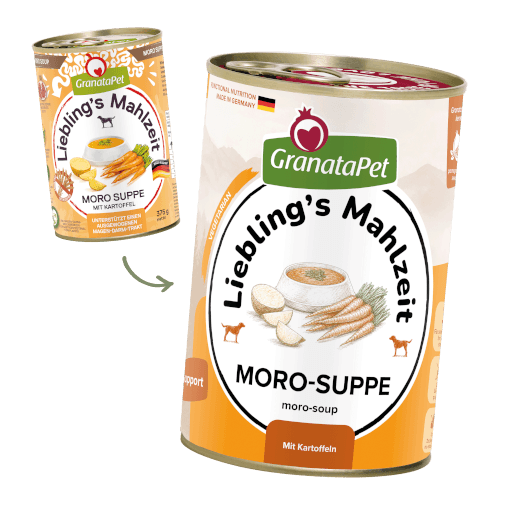 GranataPet Hund - Nassfutter Moro-Suppe mit Kartoffeln 375 g - Umstellung