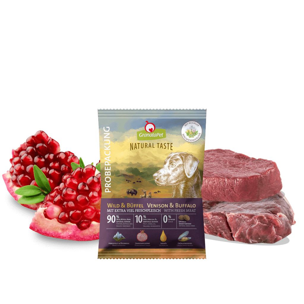 GranataPet Hund - Proben Natural Taste Wild & Büffel 80 g - Zutaten