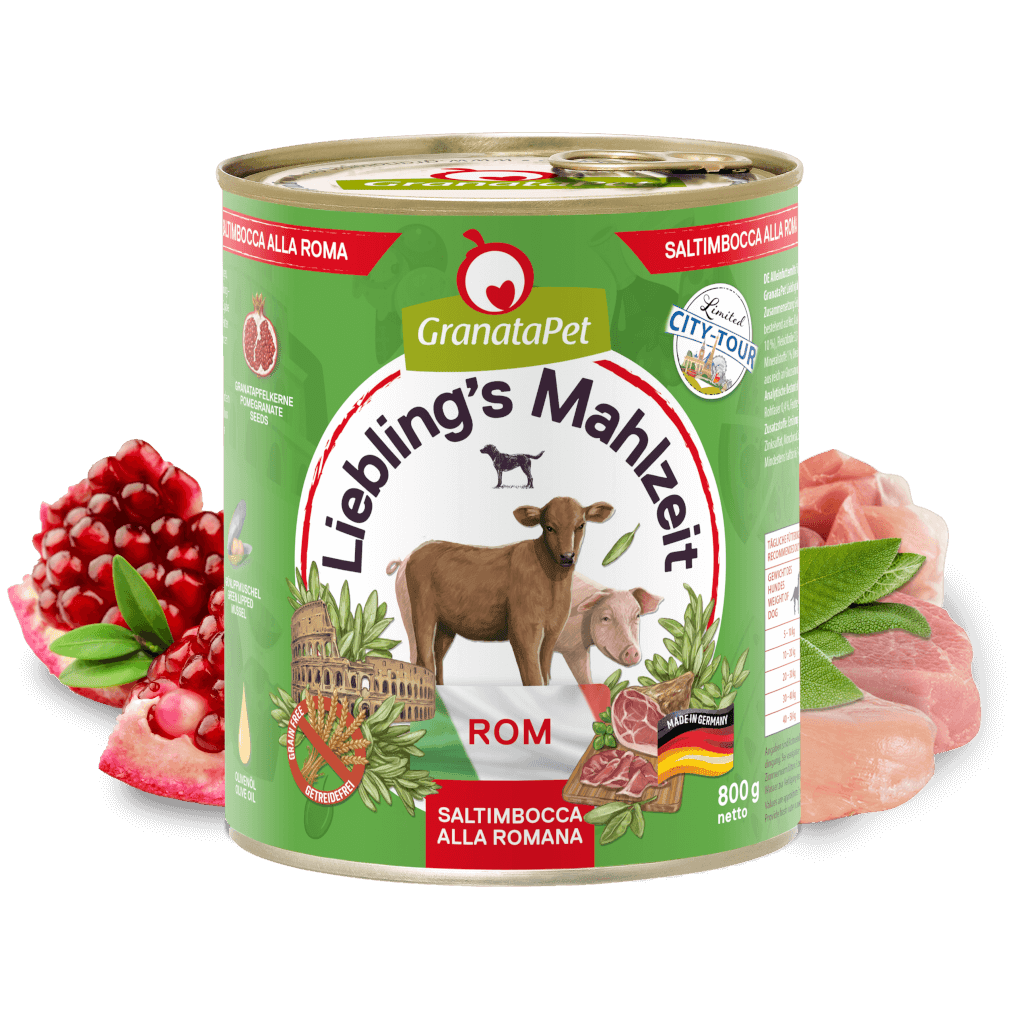 GranataPet Hund - Nassfutter Liebling´s Mahlzeit City Tour - Rom 800 g - Zutaten