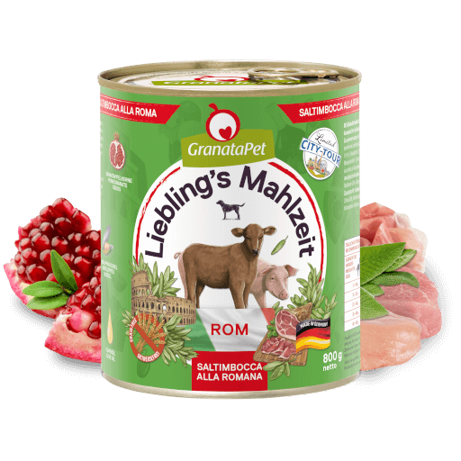 GranataPet Hund - Nassfutter Liebling´s Mahlzeit City Tour - Rom 800 g - Zutaten