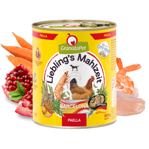 GranataPet Hund - Nassfutter Liebling´s Mahlzeit City Tour - Barcelona 800 g - Zutaten