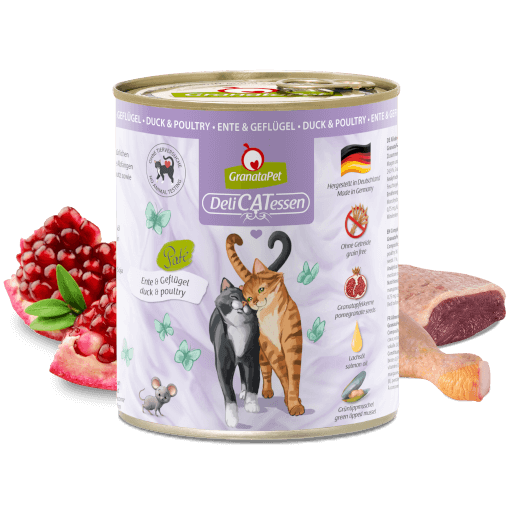 GranataPet Katze - Nassfutter DeliCATessen Ente & Geflügel 800 g - Zutaten