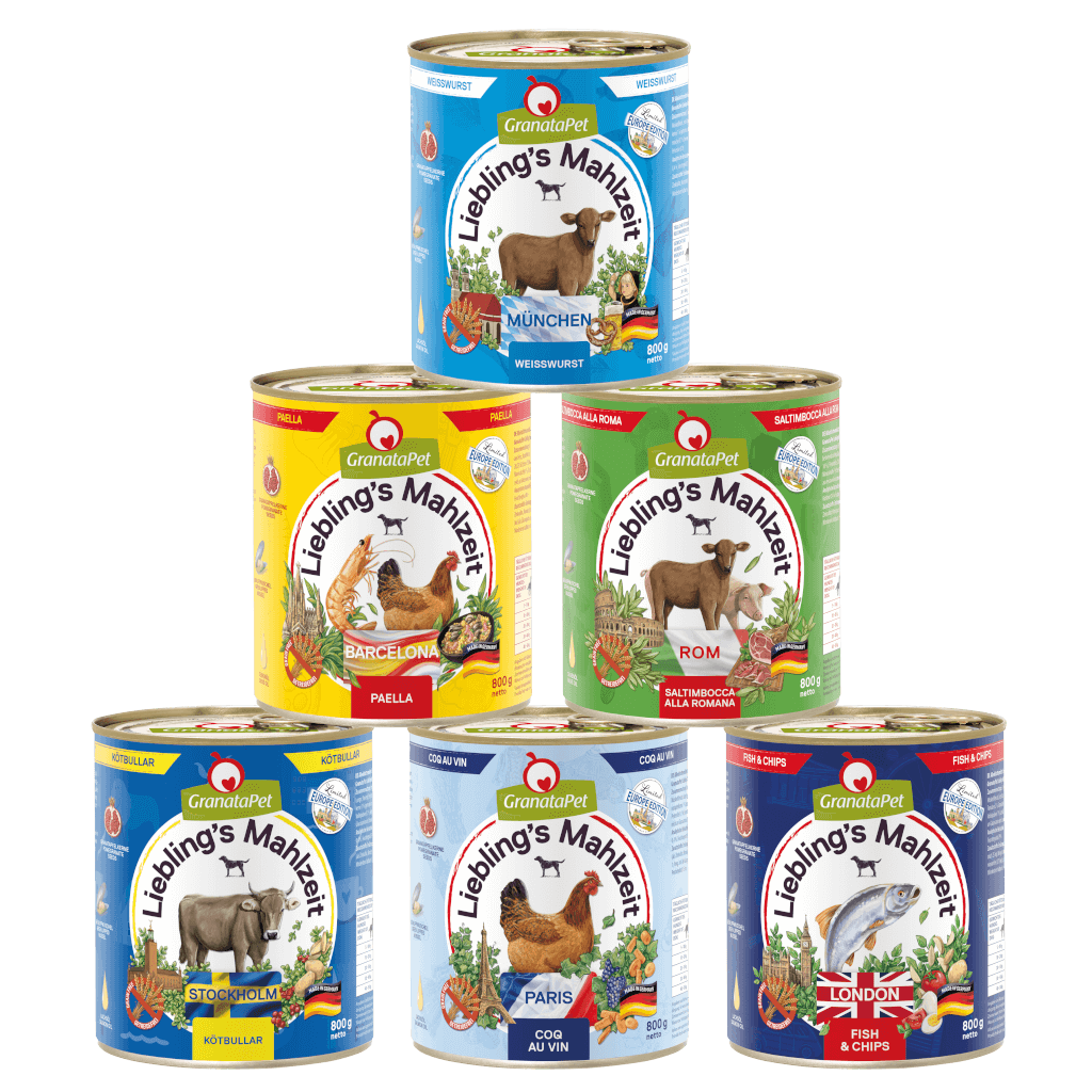 GranataPet Hund - Nassfutter Liebling´s Mahlzeit Multipack City Tour 6 x 800 g - Hauptbild