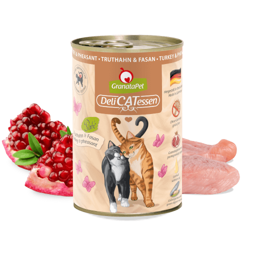 GranataPet Katze - Nassfutter DeliCATessen Truthahn & Fasan 400 g - Zutaten