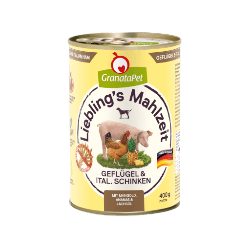 GranataPet Hund - Nassfutter Liebling´s Mahlzeit Geflügel & italienischer Schinken 400 g - Hauptbild