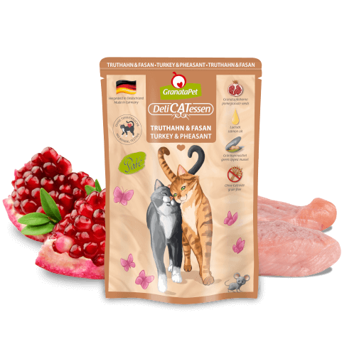 GranataPet Katze - Nassfutter DeliCATessen Truthahn & Fasan 85 g - Zutaten