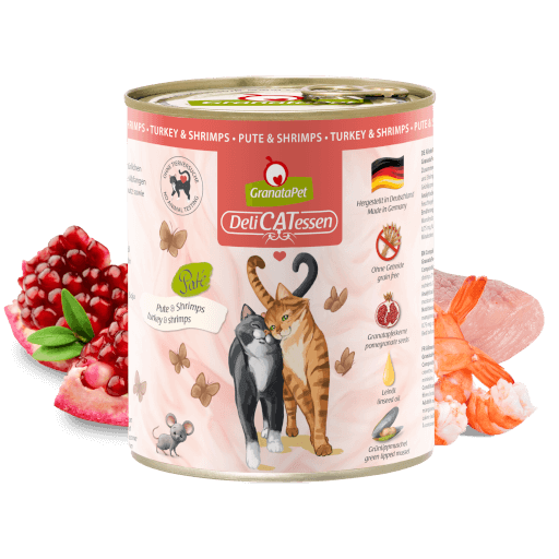 GranataPet Katze - Nassfutter DeliCATessen Pute & Shrimps 800 g - Zutaten