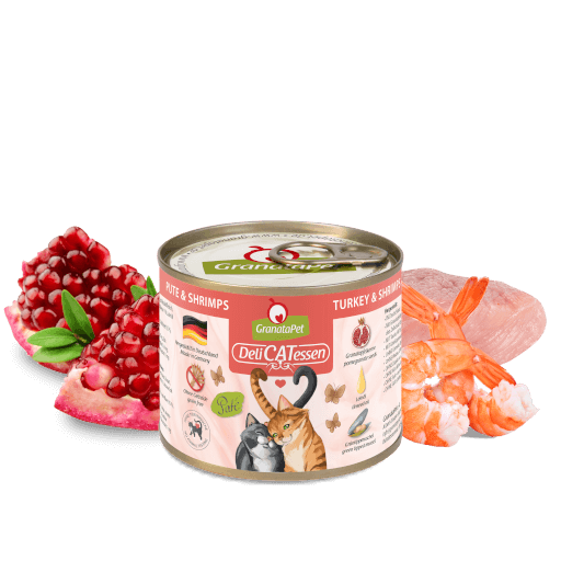 GranataPet Katze - Nassfutter DeliCATessen Pute & Shrimps 200 g - Zutaten