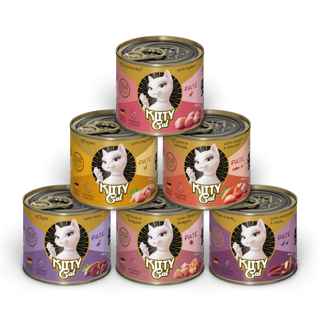 KITTY Cat - Nassfutter Paté Mix ohne Wiederkäuer Mix 3 - 6 x 200 g - Hauptbild