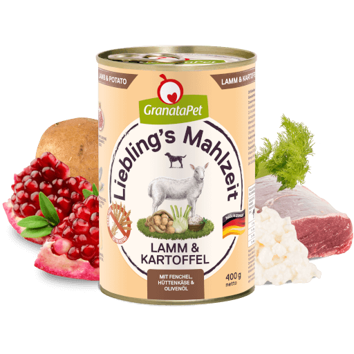 GranataPet Hund - Nassfutter Liebling´s Mahlzeit Lamm & Kartoffel 400 g - Zutaten
