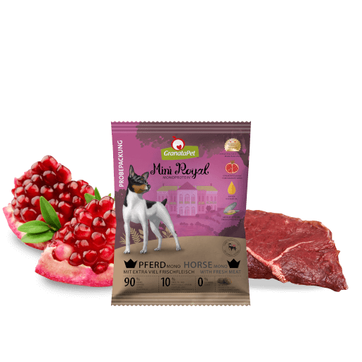 GranataPet Hund - Proben Mini Royal Pferd Mono 50 g - Zutaten