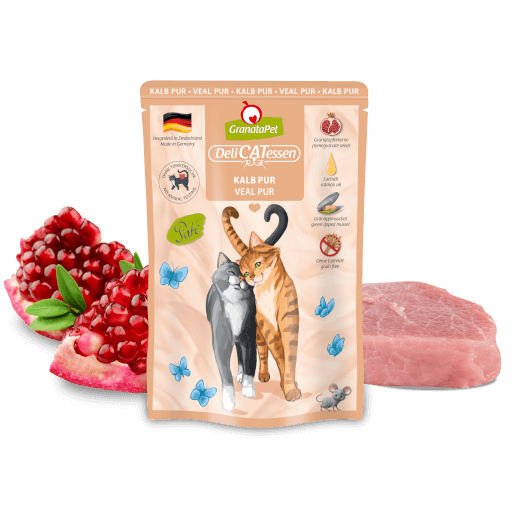 GranataPet Katze - Nassfutter DeliCATessen Kalb PUR 85 g - Zutaten