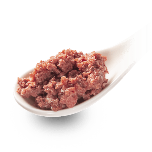 GranataPet Katze - Nassfutter DeliCATessen Kalb & Kaninchen 85 g - Löffelbild