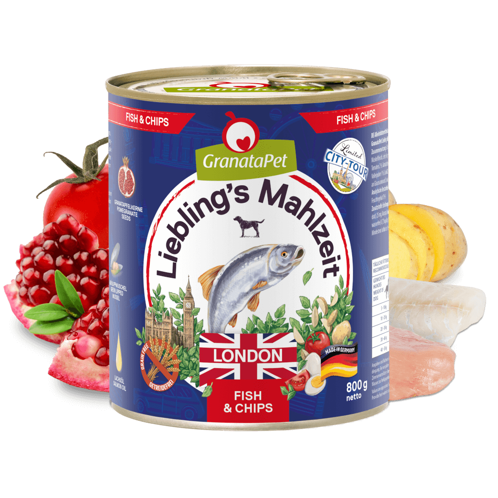 GranataPet Hund - Nassfutter Liebling´s Mahlzeit City Tour - London 800 g - Zutaten