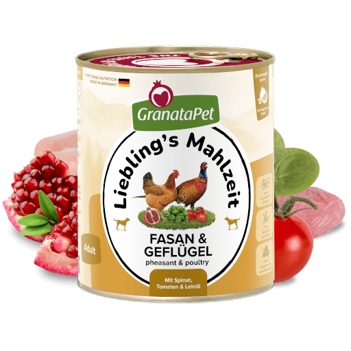 GranataPet Hund - Nassfutter Liebling´s Mahlzeit Fasan & Geflügel 800 g - Zutaten