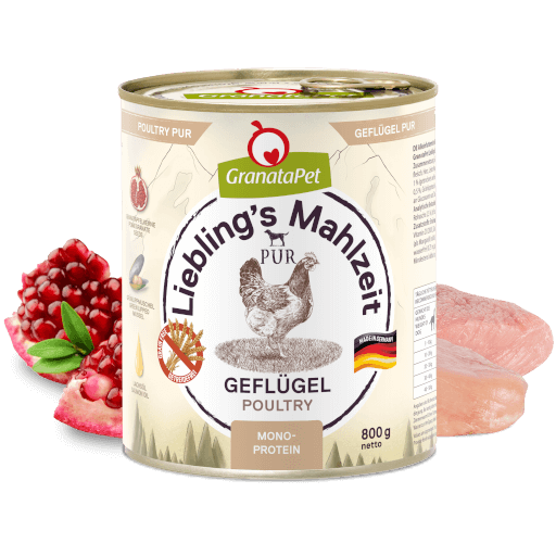 GranataPet Hund - Nassfutter Liebling´s Mahlzeit PUR Geflügel 800 g - Zutaten