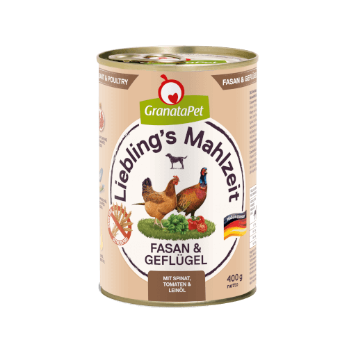 GranataPet Hund - Nassfutter Liebling´s Mahlzeit Fasan & Geflügel 400 g - Hauptbild