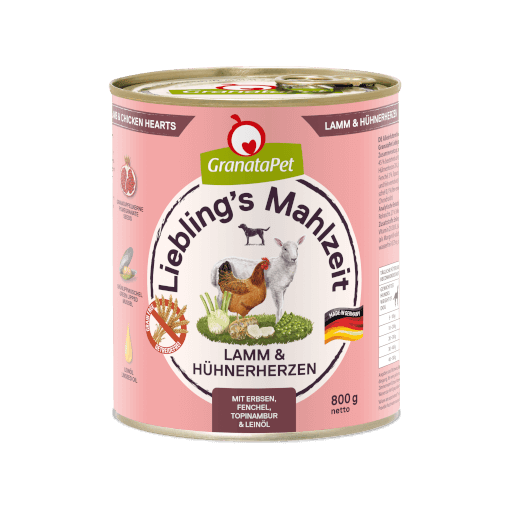 GranataPet Hund - Nassfutter Liebling´s Mahlzeit Lamm & Hühnerherzen 800 g - Hauptbild