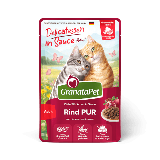 GranataPet Katze - Nassfutter DeliCATessen in Sauce Rind PUR 100 g - Hauptbild