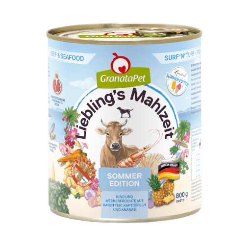 GranataPet Hund - Nassfutter Liebling´s Mahlzeit Sommeredition - Surf'n'Turf 800 g - Hauptbild