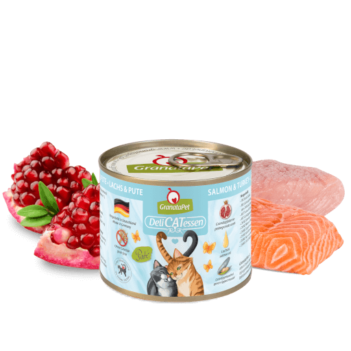 GranataPet Katze - Nassfutter DeliCATessen Lachs & Pute 200 g - Zutaten