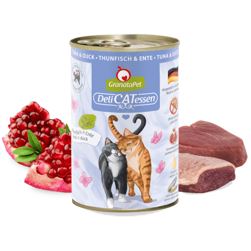 GranataPet Katze - Nassfutter DeliCATessen Thunfisch & Ente 400 g - Zutaten