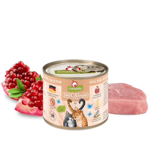 GranataPet Katze - Nassfutter DeliCATessen Kalb PUR 200 g - Zutaten
