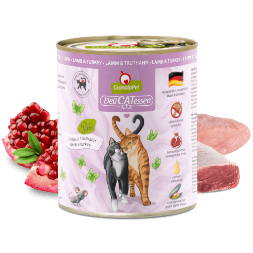GranataPet Katze - Nassfutter DeliCATessen Lamm & Truthahn 800 g - Zutaten
