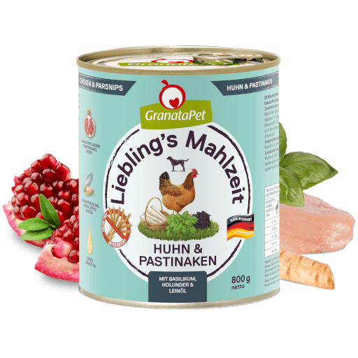 GranataPet Hund - Nassfutter Liebling´s Mahlzeit Huhn & Pastinaken 800 g - Zutaten