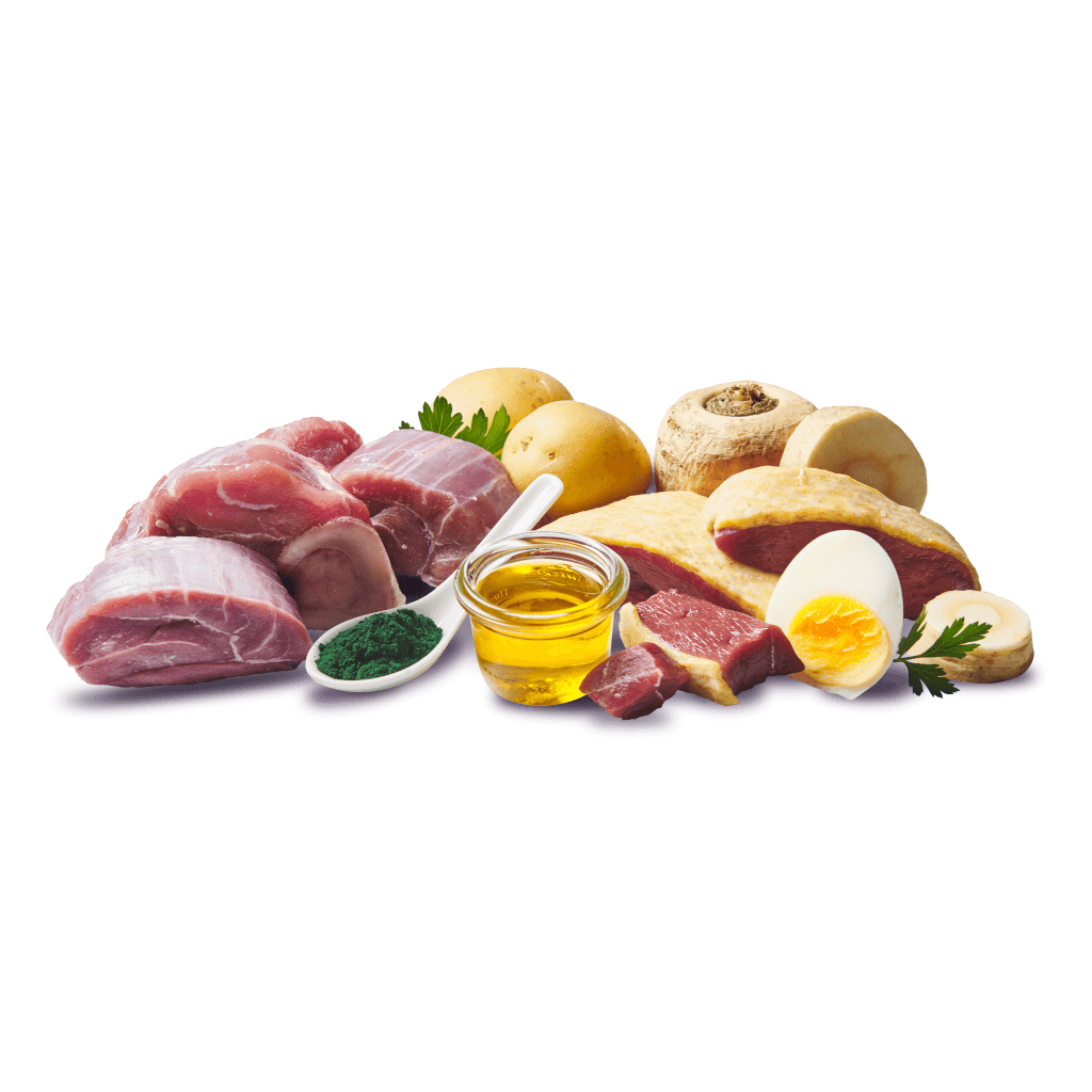 DOGGY Dog - Nassfutter Kalb & Ente 400 g - Zutaten