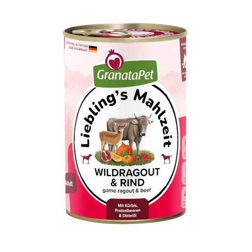 GranataPet Hund - Nassfutter Liebling´s Mahlzeit Wildragout & Rind 400g - Hauptbild
