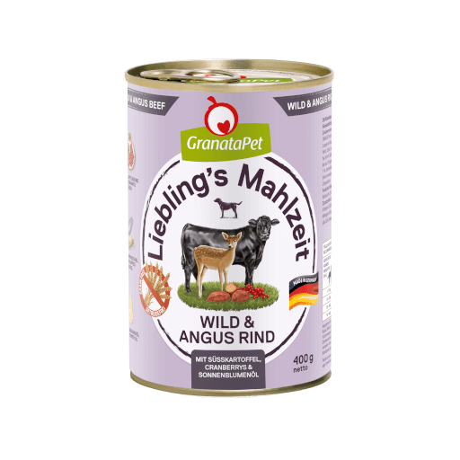 GranataPet Hund - Nassfutter Liebling´s Mahlzeit Wild & Angus Rind 400 g - Hauptbild