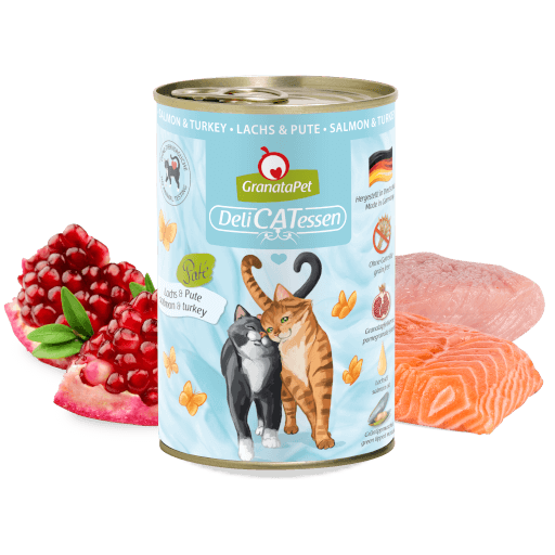 GranataPet Katze - Nassfutter DeliCATessen Lachs & Pute 400 g - Zutaten