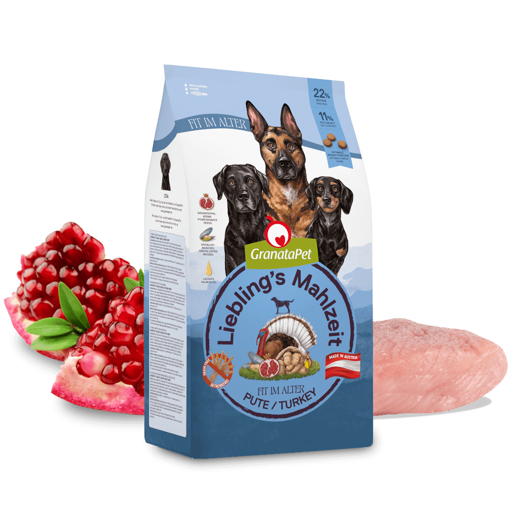 GranataPet Hund - Trockenfutter Liebling´s Mahlzeit Pute Fit im Alter 1,8 kg - Zutaten