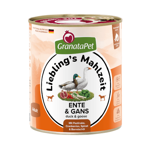 GranataPet Hund - Nassfutter Liebling´s Mahlzeit Ente & Gans 800 g - Hauptbild