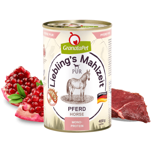 GranataPet Hund - Nassfutter Liebling´s Mahlzeit PUR Pferd 400 g - Zutaten