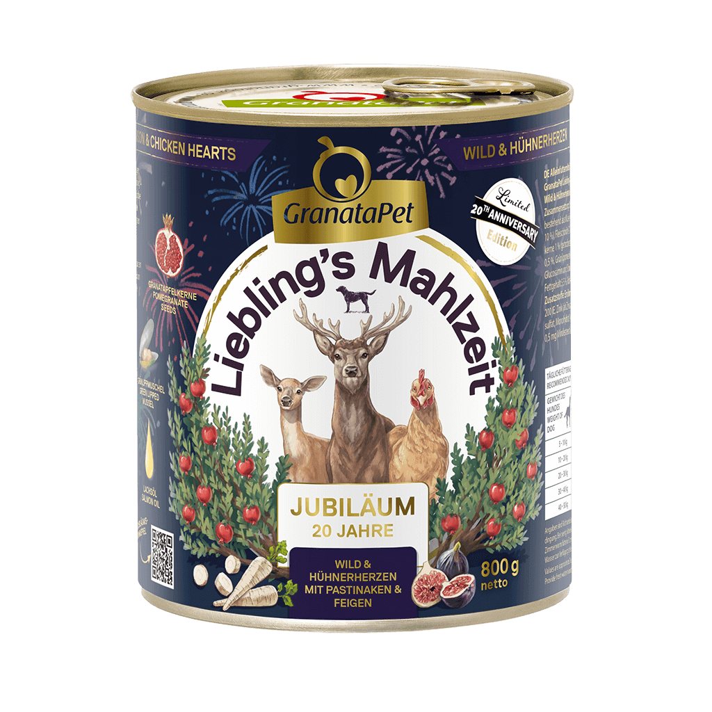 Jubiläumsedition - Wild & Hühnerherzen mit Pastinake, Feige und Lachsöl